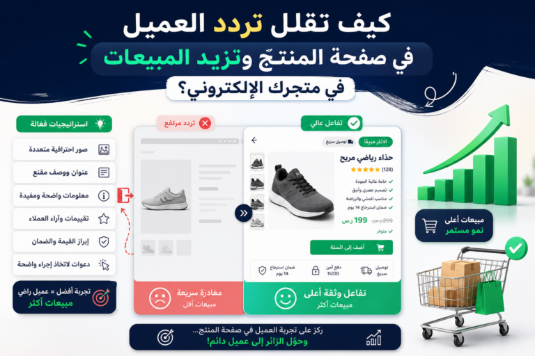 كيف تقلل تردد العميل في صفحة المنتج وتزيد المبيعات في متجرك الإلكتروني؟